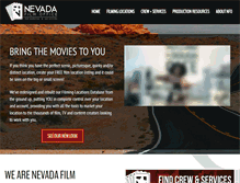 Tablet Screenshot of nevadafilm.com